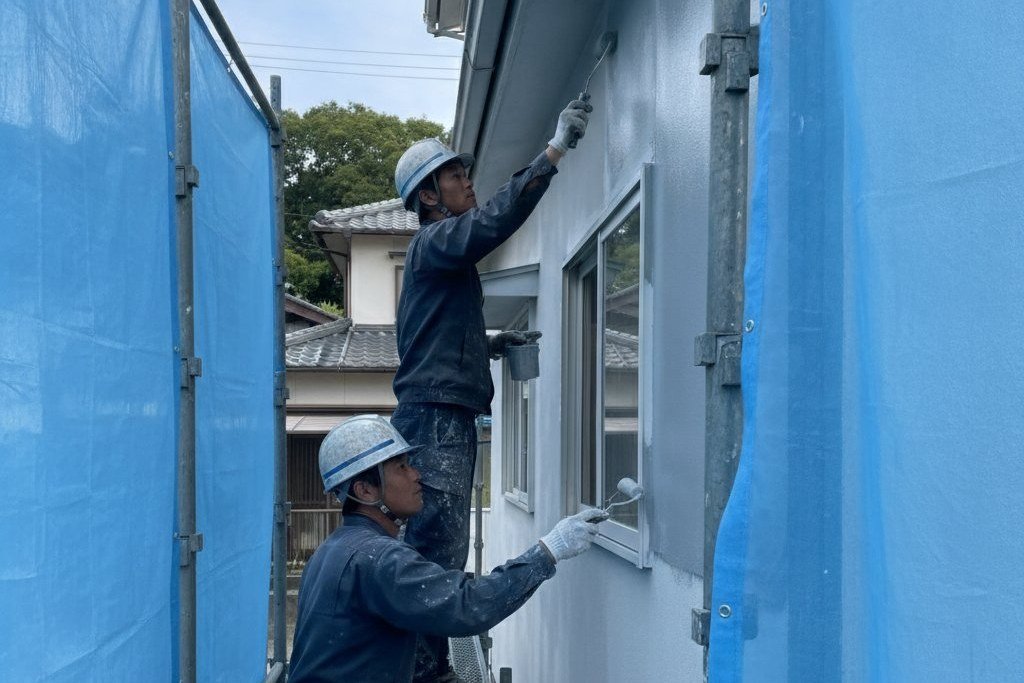 外壁塗装の色シュミレーションの注意点を屋根との配色から空装が丁寧に解説します
